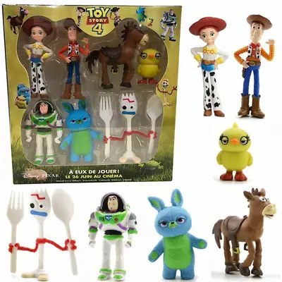 £8.69 • Buy 7Pcs Cool Toy Story 4 Fokry Buzz Lightyear Woody Jessie Action Figure Model
