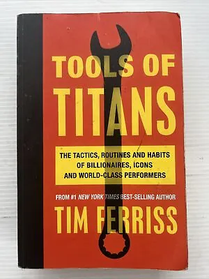 $20 • Buy Tools Of Titans By Timothy Ferriss Paperback Book