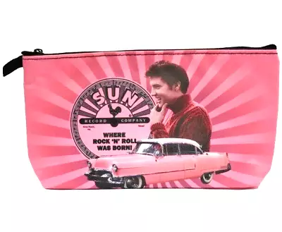 Elvis Presley Cosmetic Pouch Bag Purse OFFICIAL Graceland 9 X4.5 X2  **NEW** • $11.77