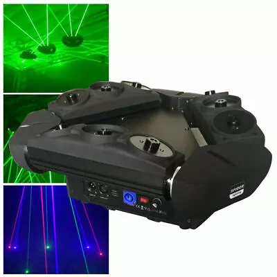 USED!RGB Moving Spider Beam Laser Light DMX Profession DJ Party Stage Lighting • $291.27