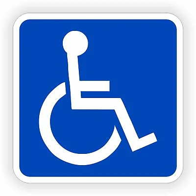 $9.99 • Buy Handicap Parking Symbol Vinyl Sticker Decal / Disabled Handicapped Sign Logo