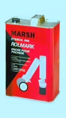 MARSH Rolmark (Black)STENCIL INK 1 Quart • $29.94