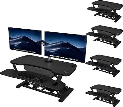VERSADESK PowerPro Standing Desk Converter 36 Inches Black 5 Packs • $1895