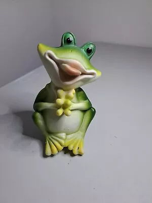 Vintage Ceramic 5  Smiling Frog Figurine- Unbranded • $20