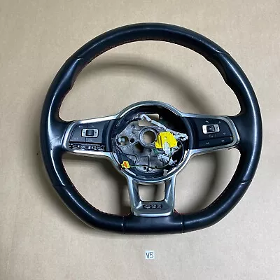 2015-2018 Mk7 Vw Gti 3 Spoke Black Leather Steering Wheel 5gm419091n V5 Oem • $179.95