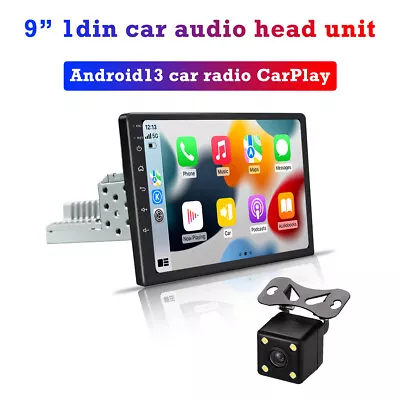 Android13 9'' 4+64GB Touch Screen Car Stereo Radio GPS Navi Single 1 DIN  • $146.99