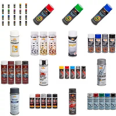 Spray Paint Aerosol Primer Matt Gloss Metallic Chalk Glitter Wood Metal Plastic • £9.99