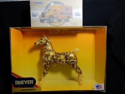 Breyer Model Horse  1996 JAH Horsepower Gift Set Giltedge & Corgi Truck 703596 • $185