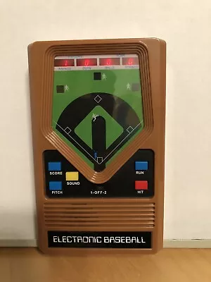 Vintage Mattel Classic Baseball Handheld Electronic Game Works • $19.95