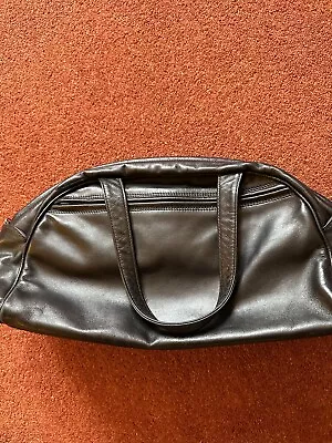 Enny Small Black Leather Bowling Bag • £25