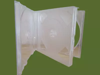 4 Way Fat CD Jewel Case With Clear Trays (25mm) Brand New! High Quality Case! • £5.49