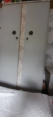 £5 • Buy Bedroom Furniture Late 60's - Wardrobe + Chest Of Drawers X 2