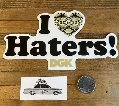 DGK Skateboards  I Love Haters ❤️ Snakeskin Sticker Stevie Williams • $17.33