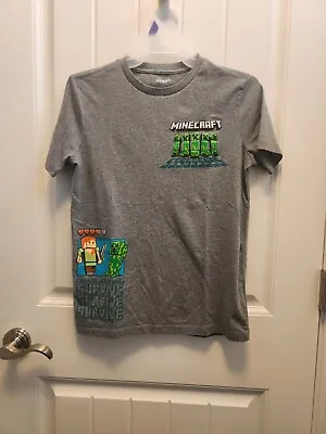 Boys Minecraft T Shirt Size L(10-12) • $6