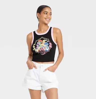 Pretty Guardian SAILOR MOON Crystal Women's Cropped Tank Top Mercury Mars XS • $12