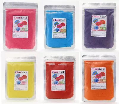 Classikool 100g Candy Floss Sugar Custom Sets Choice Of 8 Colours & 90 Flavours • £28.99