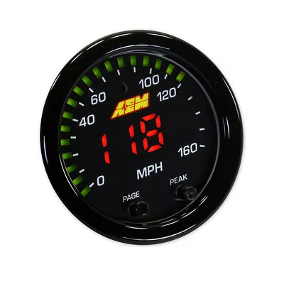 30-0313 Aem Performance Electronics X-series Gps Speedometer Gauge 0-160 Mph • $159.95