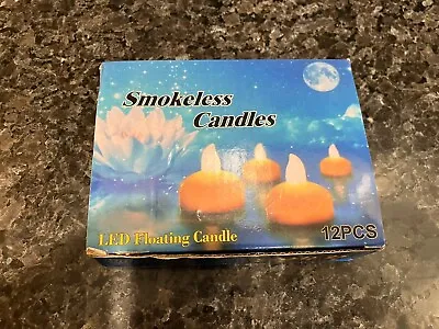 12 Pack Flameless Floating Candles Waterproof LED Floating Tealights Home Decors • $11.99