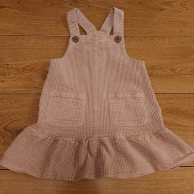 £2.50 • Buy Lovely Girls Next Pink Soft Cord Pinafore Dress Age 2-3 Years 