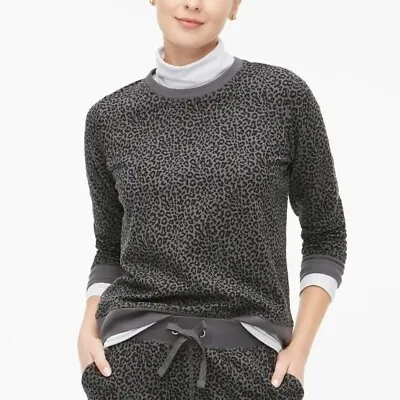 J. Crew Animal Print Leopard Crewneck Sweatshirt Pullover EUC (Size Small) • $14