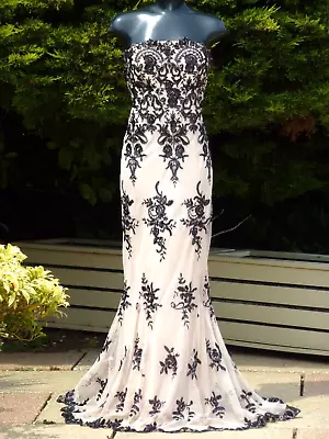 QUIZ Sequin Beaded Maxi Dress Size 14 UK Evening Wedding Cruise Ball PROM Party • £69.99