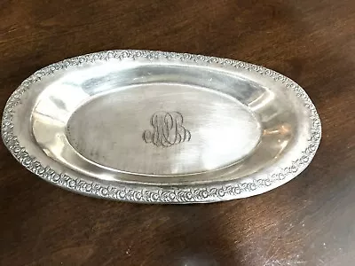 Mappin & Webb Silver  Spider Web Hallmark Plated Bread Oval Tray • $12