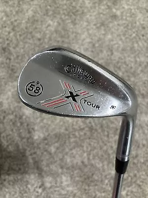 CALLAWAY X Tour Chrome 58* Wedge 58-09 Rifle 6.5 Extra Stiff Flex Steel RH • $22.22