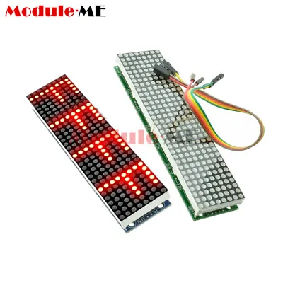 £4.85 • Buy MAX7219 Dot Matrix Module Microcontroller 4 In 1 Display With 5P Line Fr Arduino