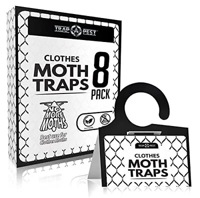Clothing Moth Traps - 8 Pack - Non Toxic Moth Traps For Clothes With Pheromone • $14.74