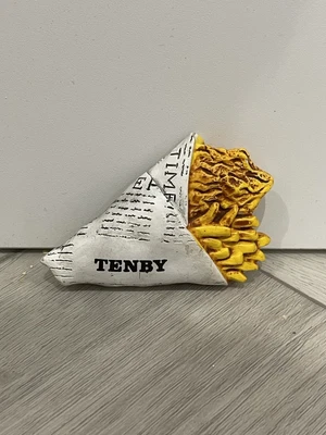 £3.99 • Buy Tenby Wales Newspaper Chip Cone Fries Food Fridge Magnet Decoration Souvenir