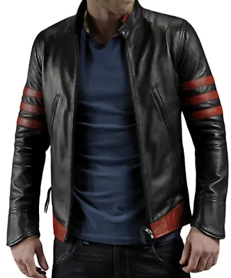 $35.38 • Buy X-Men Wolverine Logans XO Men's  Real Leather Halloweens Cosplay Jacket