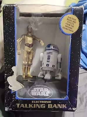 Star Wars Talking Animated Electronic Bank 1995 C3po & R2d2 • $35