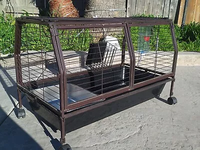 2'11  Indoor Rabbit Cage Bunny Guinea Pig Hutch Pet Play House For Small Animals • $50