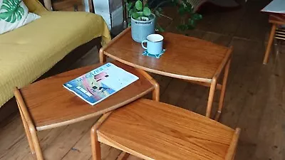 Lovely Original Vintage G Plan Style Nest Of 3 Tables Teak Pr Oak? • £75