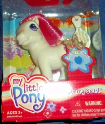 My Little Pony Strawberry Swirl With Special Charm 2003 Nip!!! • $20