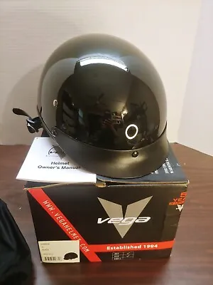 Vega Helmets Warrior Motorcycle Half Helmet With Sunshield For Men & Women Small • $39.95