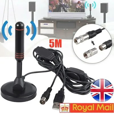 £10.89 • Buy TV Antenna Digital HD Freeview Aerial Ariel Signal Booster For In/Outdoor Pro UK