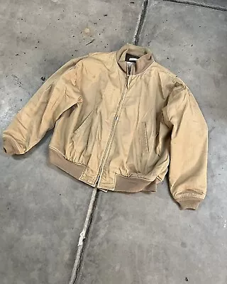 Vintage US Army Tank Bomber Jacket Avirex Size L • $2