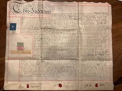 Antique Vellum Manuscript Document 1876 Mayall Road Brixton • $70