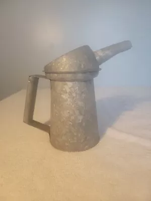 Vintage Galvanized Steel Garden Outdoor Yard Watering Can • $35