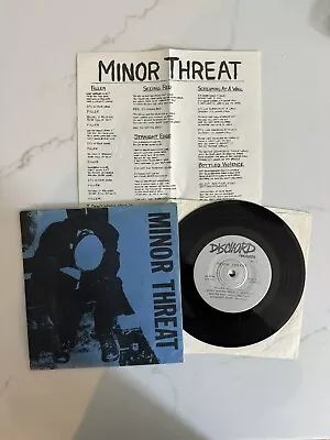 MINOR THREAT Filler 7” 4th Press Blue Sleeve Discord Fugazi NYHC Warzone • $850