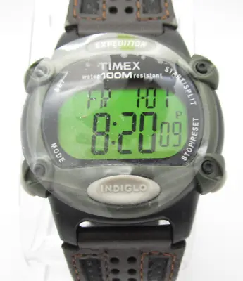 Men's Timex Expedition Indiglo Quartz WR Digital 39mm Causal Round Watch (G59) • $24.99