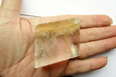  ICELAND SPAR  OPTICAL CALCITE RAINBOW POLISHED CRYSTAL 134g Mm  BA302 • £44.95