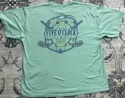 Turquoise Margaritaville T Shirt Jimmy Buffet It’s Five O’clock Somewhere 2XL • $8.99