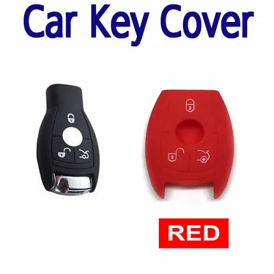 CAR KEY COVER CASE Fits Mercedes Benz W203 W210 W211 AMG W204 C200 C250 C -RED • $15