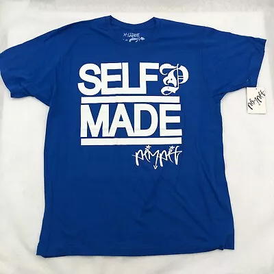 Pimp It Self Made T-shirt XXL Mens Blue Urban Wear Streetwear Skater Tee NWT • $6.99