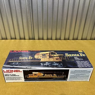 Lionel 6-8265 Santa Fe SD40 Diesel Locomotive O Gauge 1982 New In Open Box • $89.99