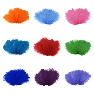 $7.99 • Buy Ostrich DRABS FEATHER Plumes 10-16  Many Colors! Costume/Halloween/Bridal/Hats