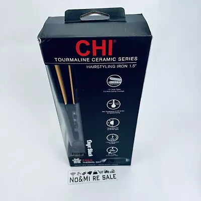 CHI Classic Tourmaline Ceramic Hairstyling Iron 1.5  Onyx Black • $39.99