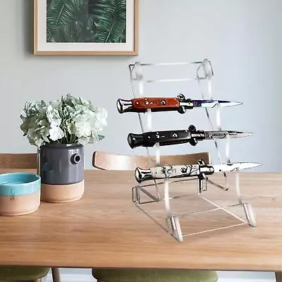 Acrylic Knife Display Stand Knife Storage Rack Stand Desktop Knife Stand For • $22.87